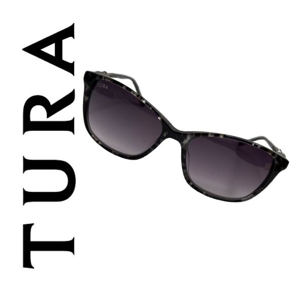 Tura Women’s Black Tortoise Shell Design Frames MOD 048BLK‎ 52 15 135 - Picture 1 of 3